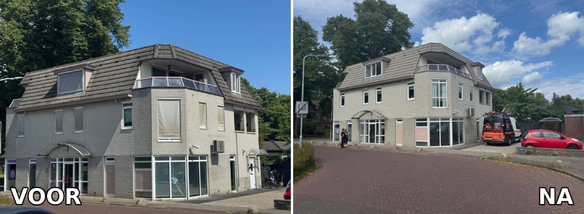 Voor en na buitenmuur impregneren Purmerend - Professioneel resultaat